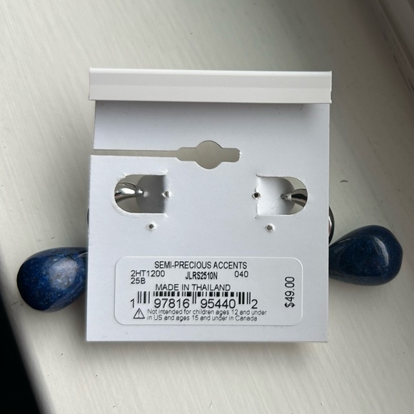 Lucky Brand Blue Stone Drop Earrings - Picture 4 of 4
